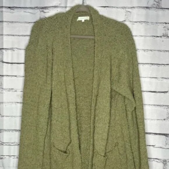 Olive Green Women's Knit Cardigan - Picture 1 of 2